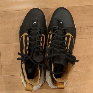 Nike Black and Gold Sneakers